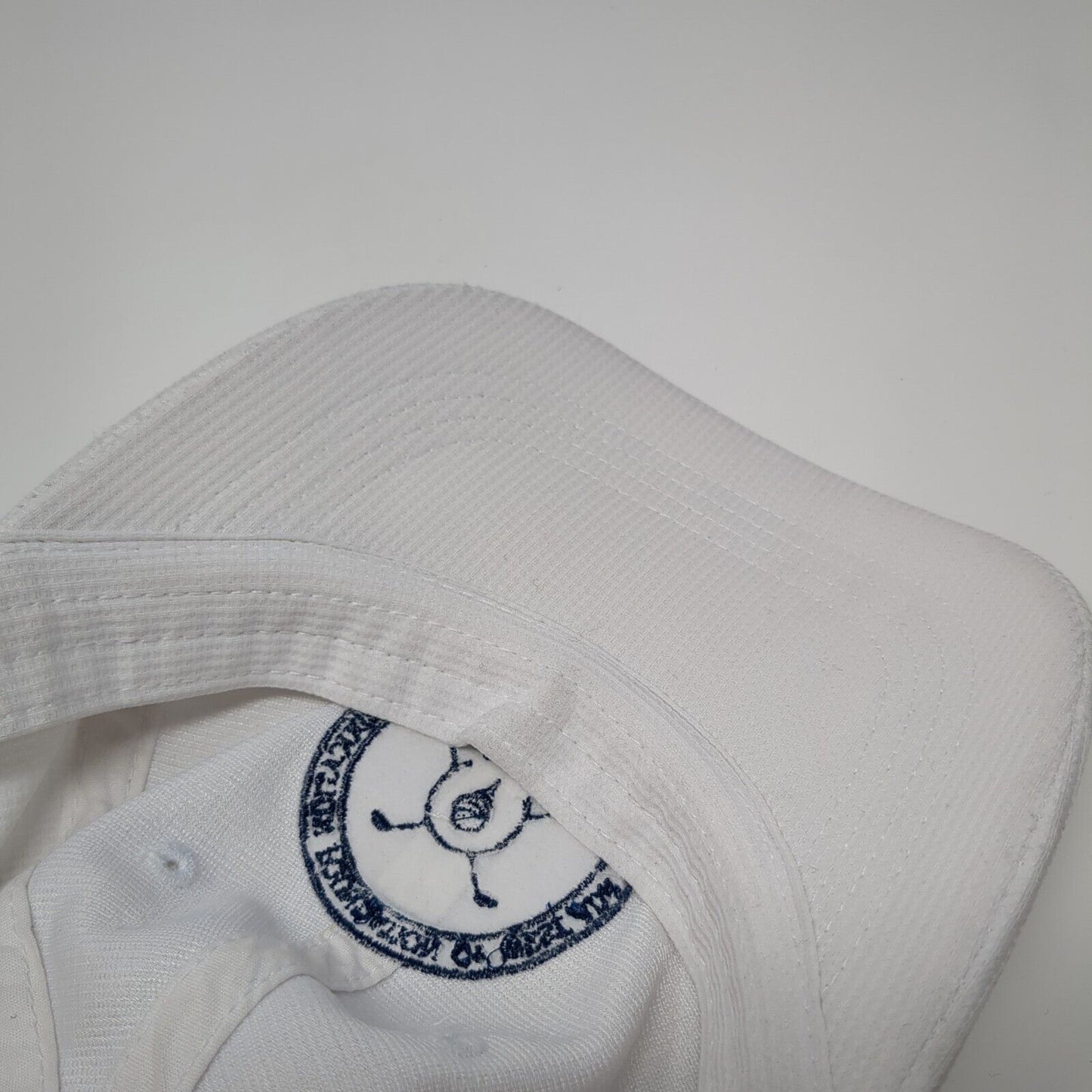Linking Up Fore Kids Strapback Hat White One Size 6 Panel Port Authority