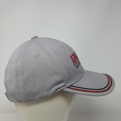 Russell Athletic Men's Strapback Hat Gray Embroidered Arkansas Razorbacks Logo