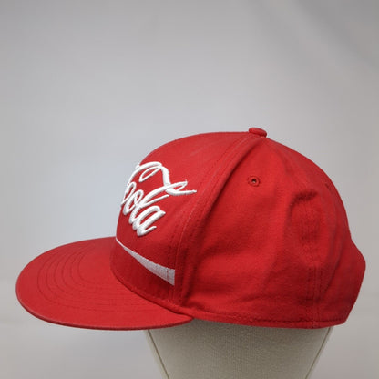 Coca-Cola Snapback Hat Red One Size Adjustable Embroidered 6 Panel
