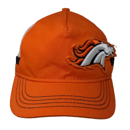 New Era Women's Strapback Hat Orange Embroidered Denver Broncos Logo