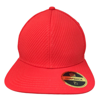 Admiral Men's Snapback Hat Red Size 7 1/4 W/Sticker Polyester Cotton Blend