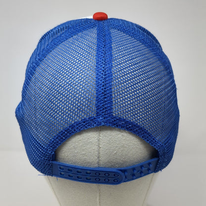 Girl Power Snapback Trucker Hat Multi One Size Mesh Back Colorblock