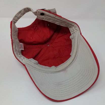 Mudd Slideback Hat Red OSFA Adjustable Embroidered 6 Panel Outdoor
