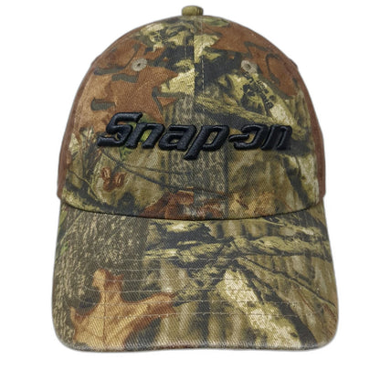 K-Products Baseball Cap Brown Camo One Size Snap-on Tools Slideback Mechanic Hat