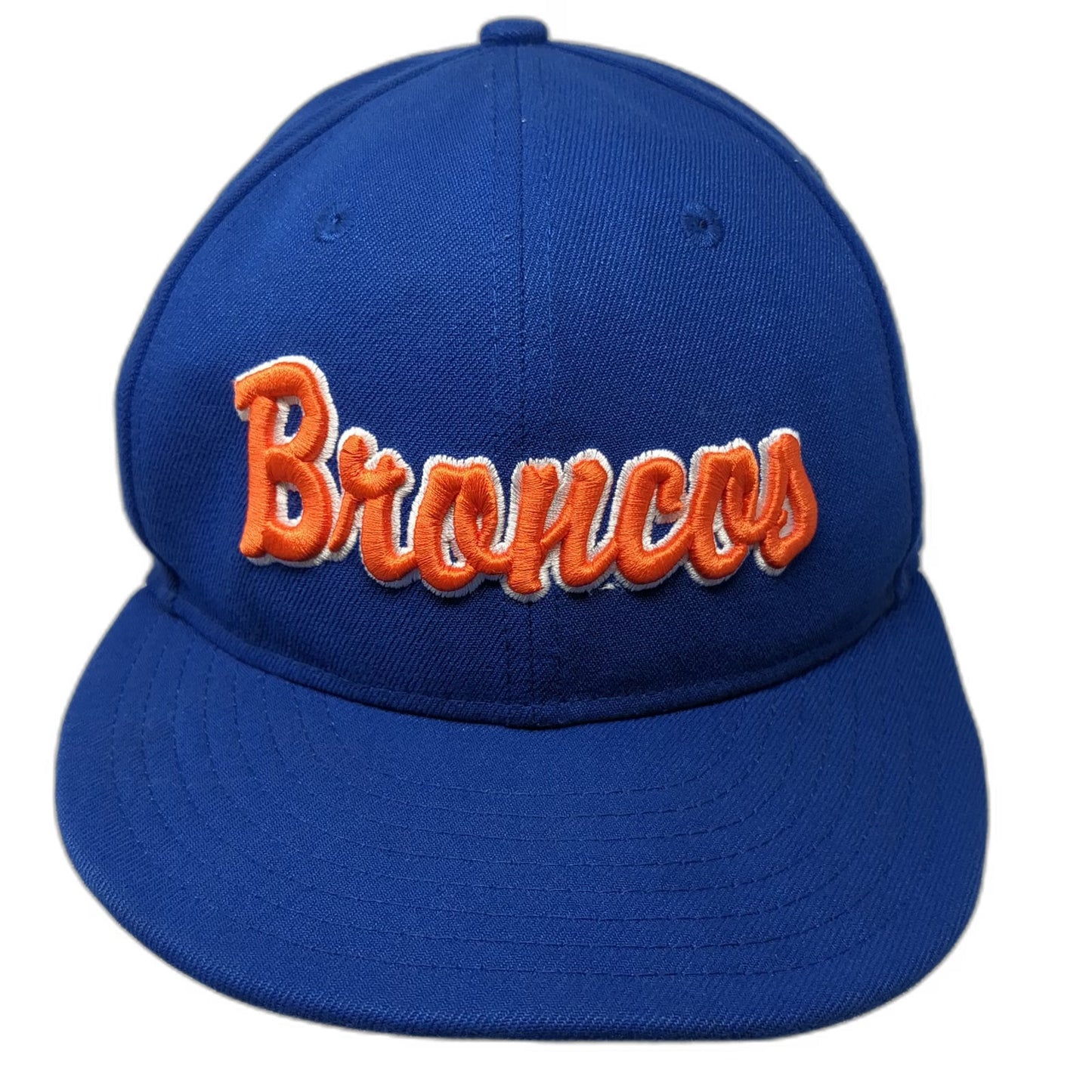 Denver Broncos NFL New Era Snapback Blue One Size Hat 9FIFTY Flat Brim Script