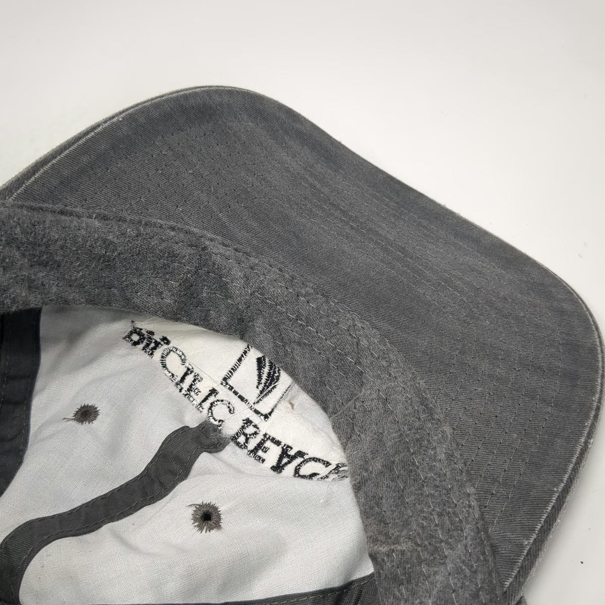 Cameo Baseball Cap Gray One Size Pacific Beach California Sailboat Buckle Hat