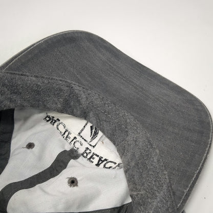 Cameo Baseball Cap Gray One Size Pacific Beach California Sailboat Buckle Hat