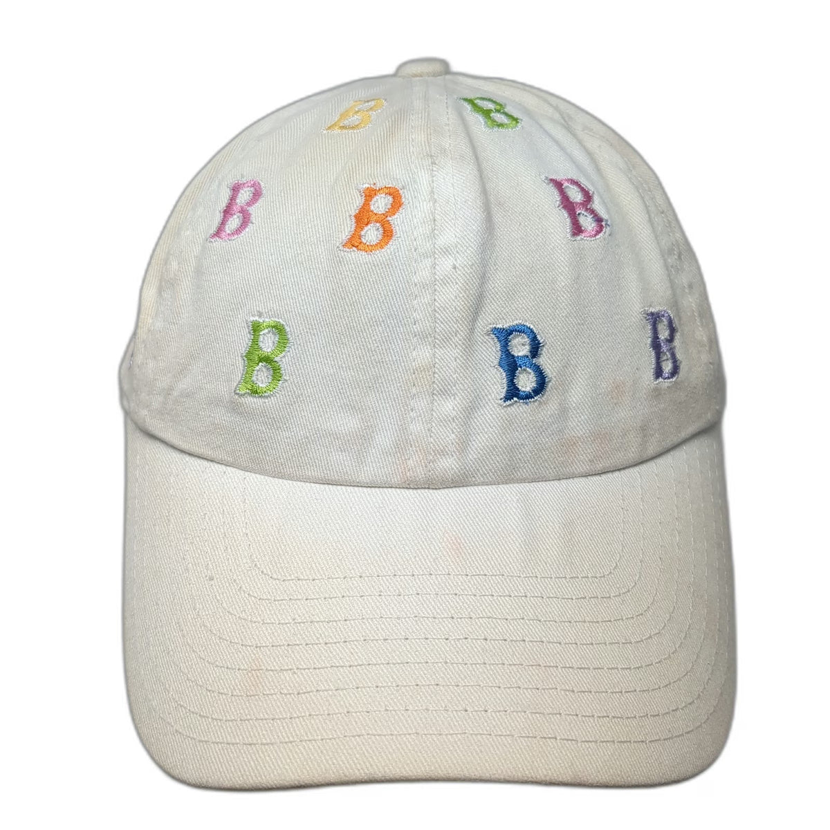 Boston Red Sox MLB American Needle White One Size Baseball Cap All Over Logo Hat