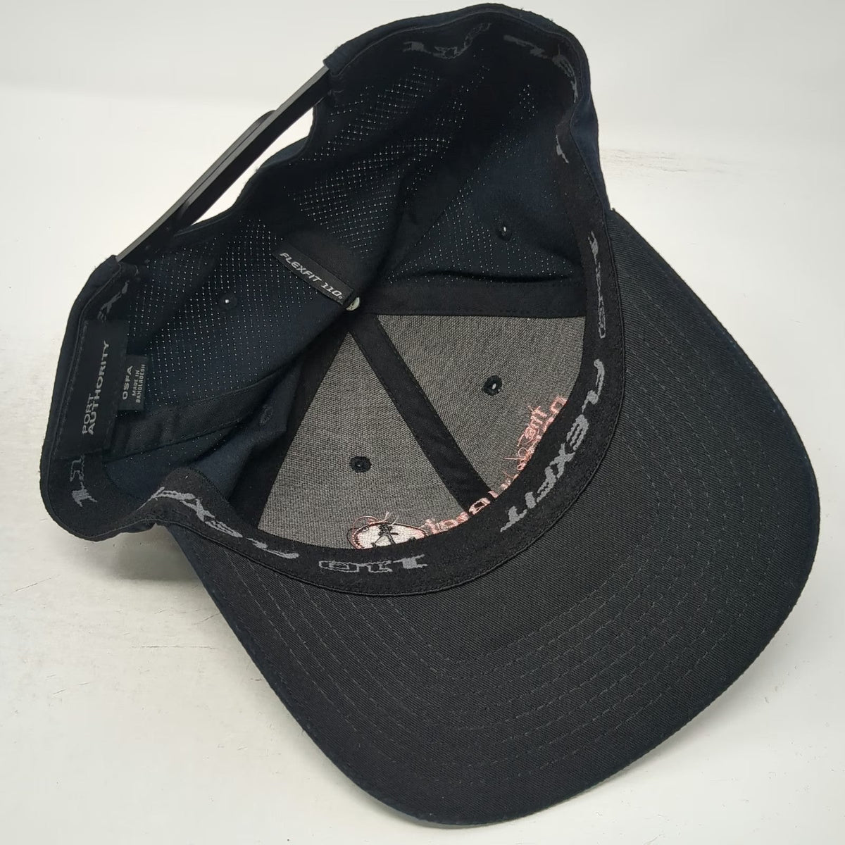 Port Authority Snapback Black One Size Hat Perry Hotel Naples Anchor Polyester