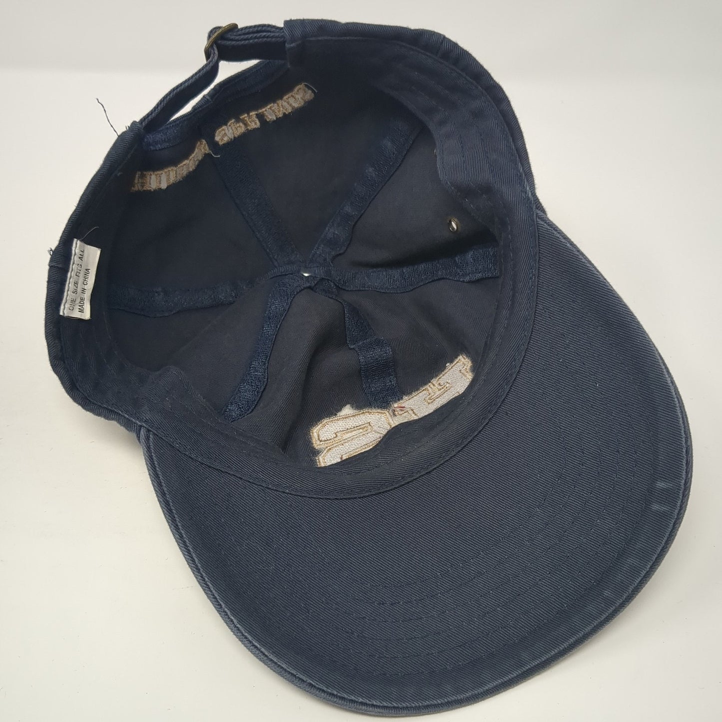 HS Hidden Springs Slideback Hat Blue One Size Adjustable Embroidered