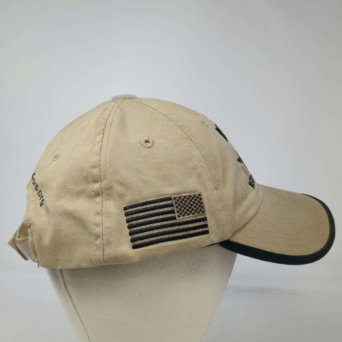 NRA Instructor Baseball Cap Beige One Size Strapback Shooting Training Flag Hat