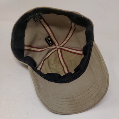 DC Cremieux Fitted Hat Tan Size L/XL Embroidered A-Flex Vented Holes 6 Panel