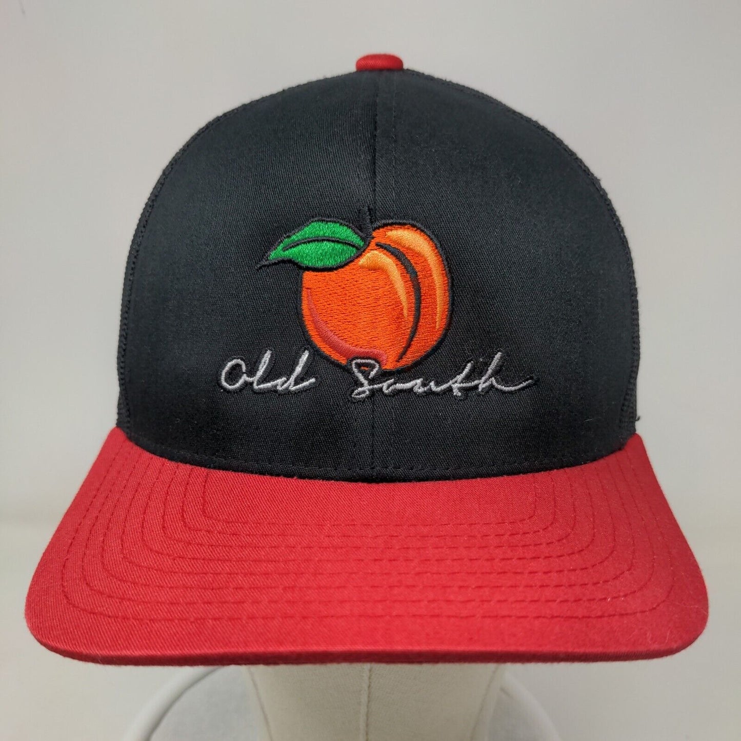 Old South Peach Snapback Mesh Back Trucker Hat Multi One Size Colorblock