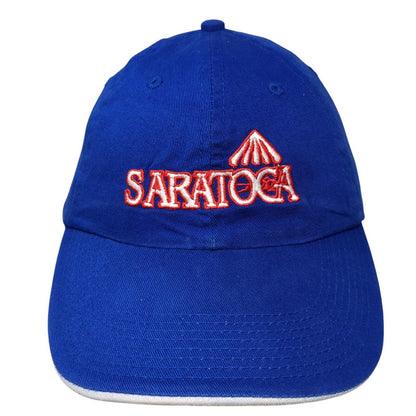 Saratoga NYRA Slideback Hat Blue OSFA Solid Adjustable Embroidered