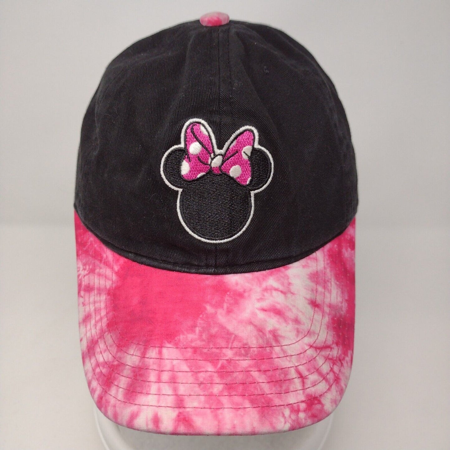Minnie Mouse Slideback Hat Multicolor OSFA Adjustable Tie Dye Disney