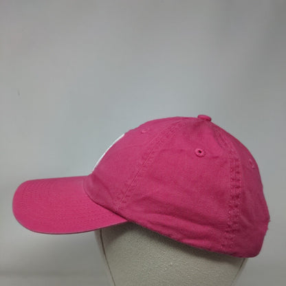 Browning Strapback Hat Pink OSFA Adjustable Embroidered Logo 6 Panel Cotton