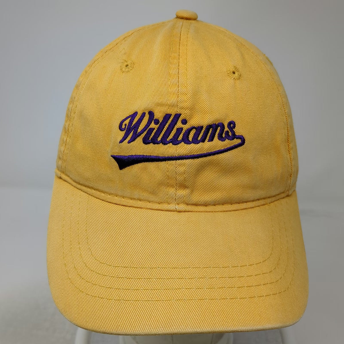 Outdoor Cap Williams Baseball Cap Yellow OSFM Script Embroidered Slideback Hat