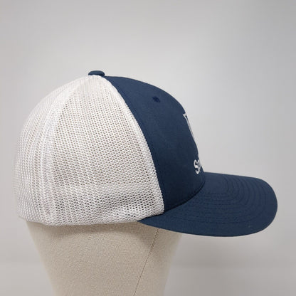 Spikeball Fitted Mesh Back Trucker Hat Blue One Size Stretch Yupoong