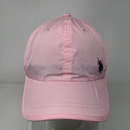 US Polo Assn. Strapback Hat Pink One Size Adjustable Embroidered Breathable