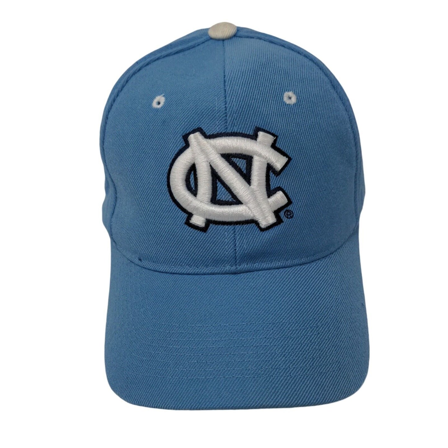 North Carolina Fitted Hat Blue Size 6 7/8 Embroidered Authentic Zephyr The Hat