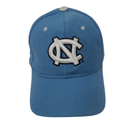 North Carolina Fitted Hat Blue Size 6 7/8 Embroidered Authentic Zephyr The Hat