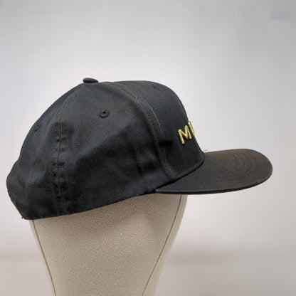 Meraki Gardens Snapback Hat Black OSFA Adjustable Embroidered 6 Panel