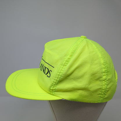 The Woodlands Snapback Hat Green One Size Adjustable Lightweight Nylon