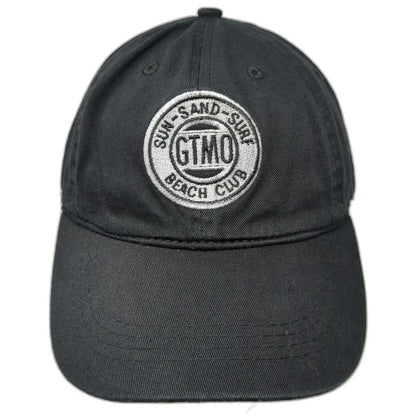 Polar USA Baseball Cap Black OSFM GTMO Beach Club Sun Sand Surf Slideback Hat