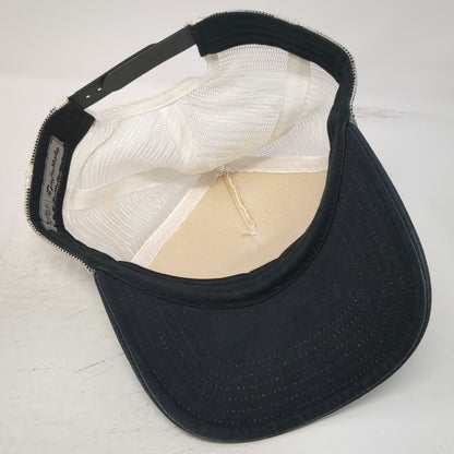 TaylorMade Trucker Hat White One Size Mesh Snapback Golf Rope Brim Script Logo