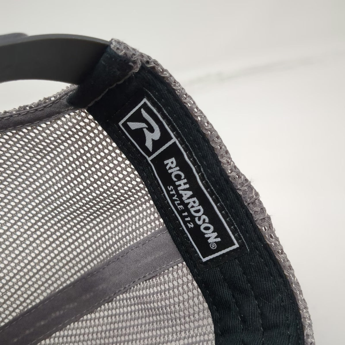 Richardson Trucker Hat Black Gray One Size Mesh Snapback Level 10 Construction