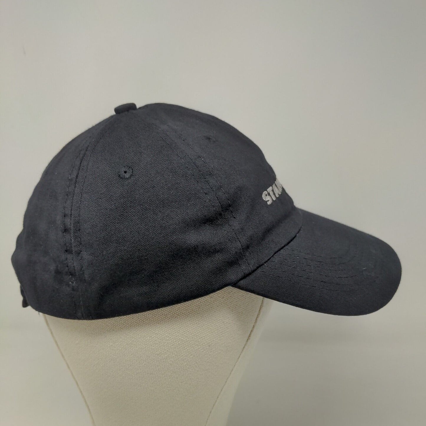 Starbucks Men's Strapback Hat Black Adjustable Employee Uniform Cam Cotton