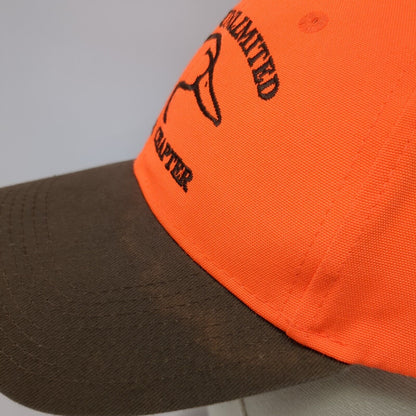 Ducks Unlimited Butler Chapter Strapback Hat Orange OS Adjustable Cap America