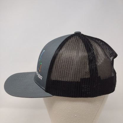 Idaho Connect-2022 Snapback Trucker Hat Gray OSFA Mesh Back Embroidered