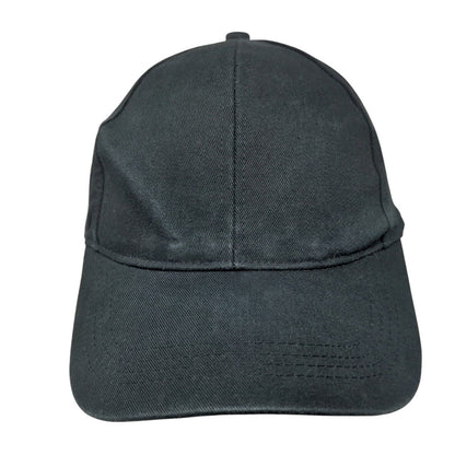 BP. Slideback Hat Black One Size Adjustable Vented Holes 6 Panel Blank