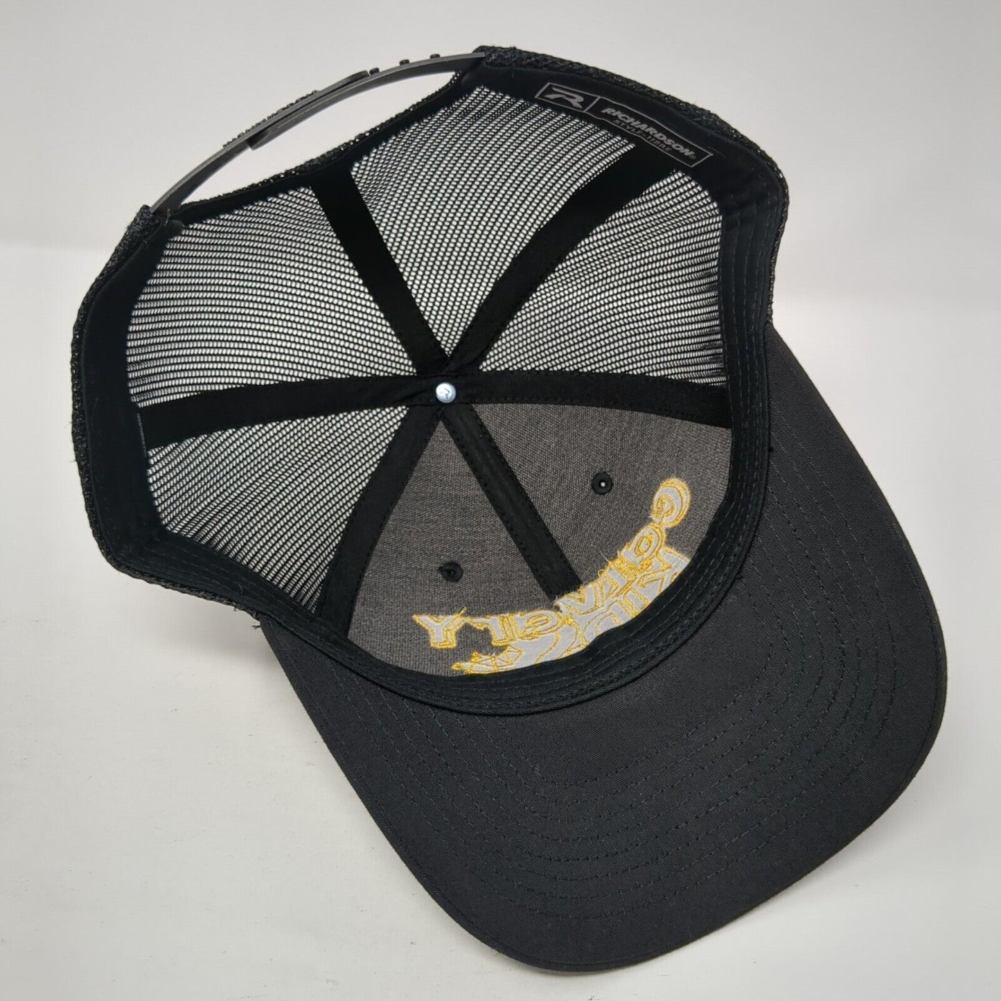 Calvary Kids 112RE Snapback Trucker Hat Black OS Adjustable Mesh Back Richardson