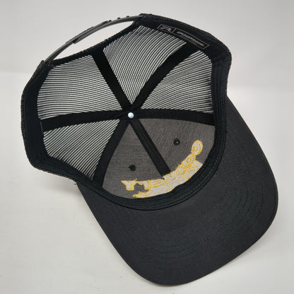 Calvary Kids 112RE Snapback Trucker Hat Black OS Adjustable Mesh Back Richardson