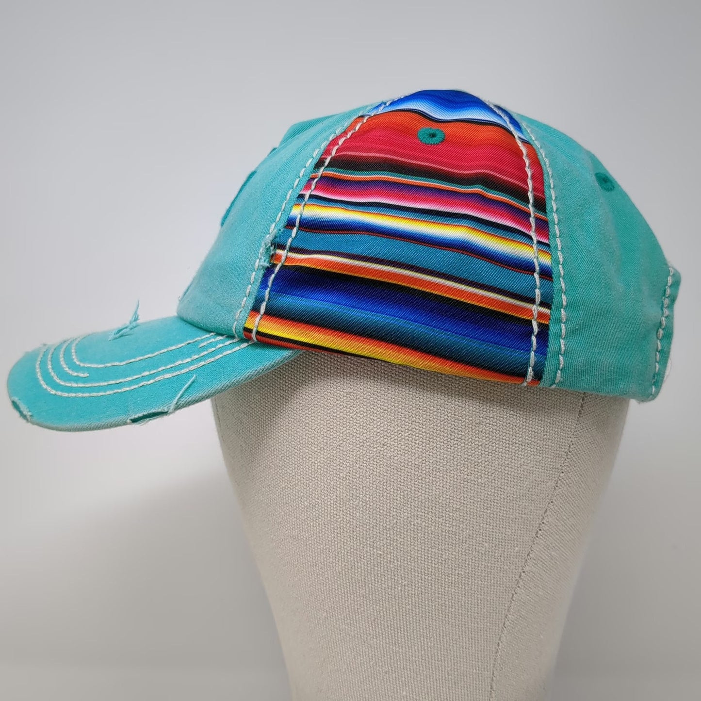 KBETHOS Baseball Cap Green OSFM Serape Cross Distressed Strapback Hat Western