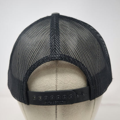 Richardson 112 Trucker Hat Gray One Size Mesh Back Snapback CNC Logo Adjustable