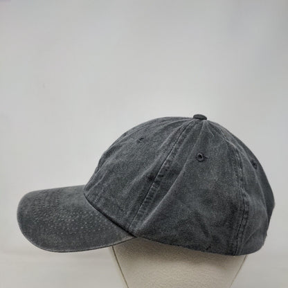 AS Slideback Hat Gray One Size Adjustable Solid 6 Panel Port Authority