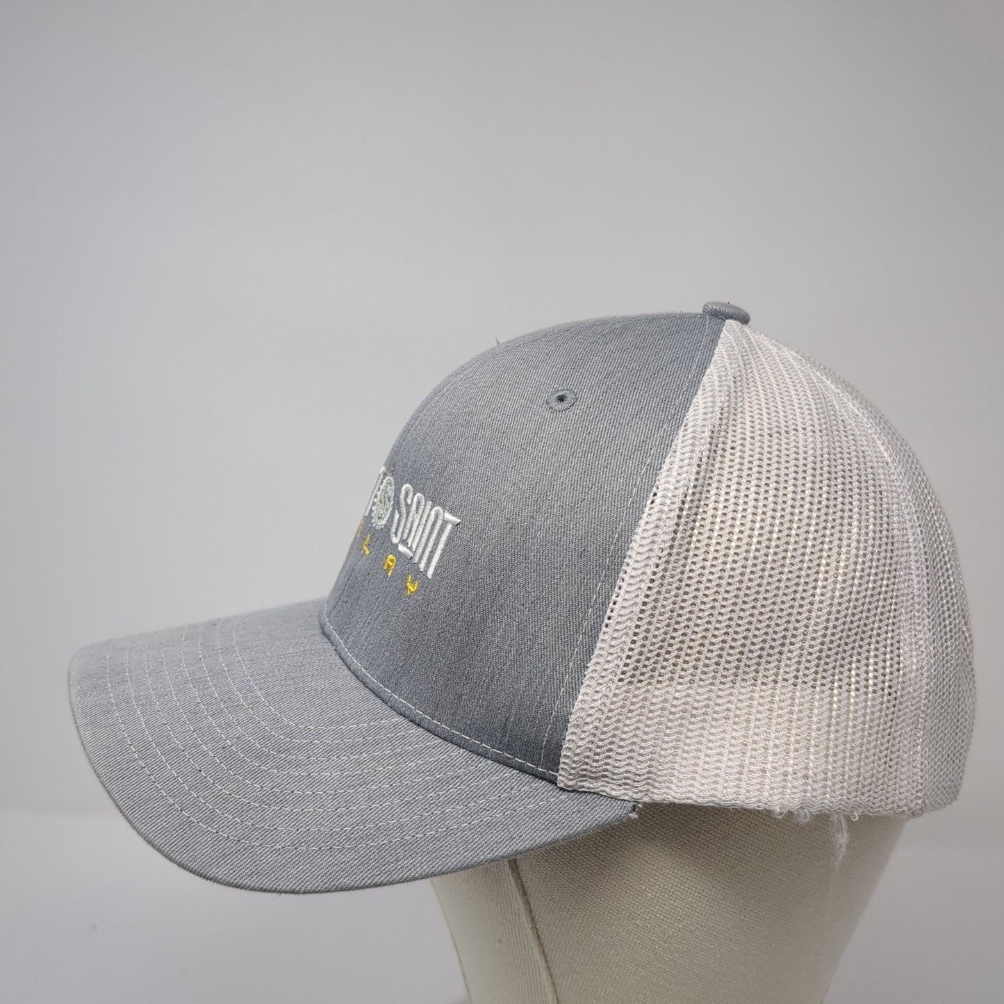 Salt to Saint Relay Snapback Trucker Hat Gray One Size Mesh Back Richardson