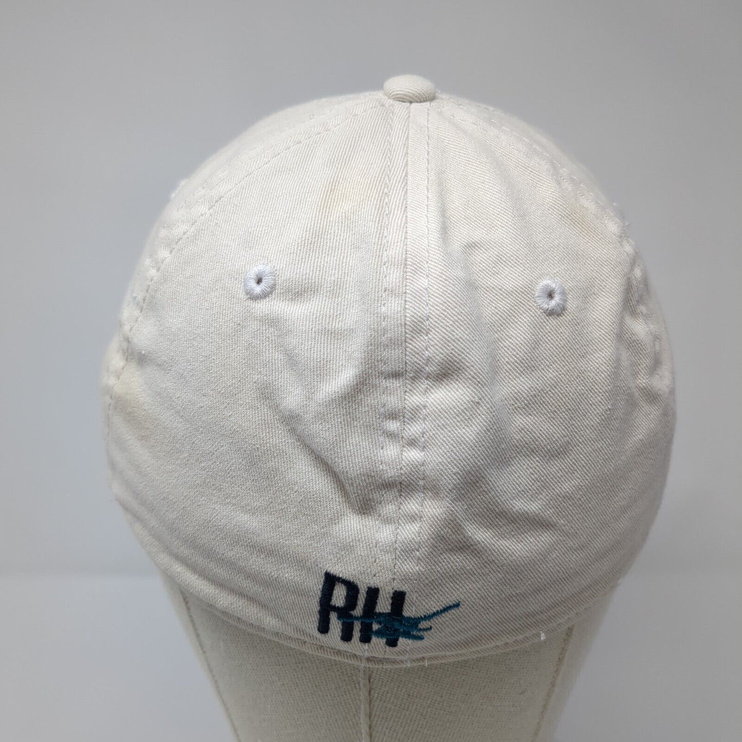 Roche Harbor San Juan Island Fitted Hat White Medium Embroidered 6 Panel Gear