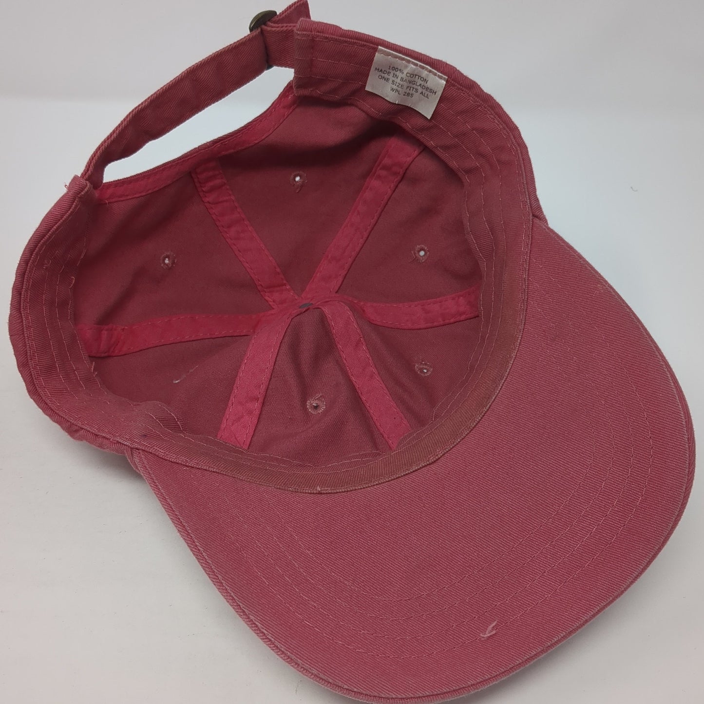 Swedlife Slideback Baseball Cap Red One Size Adjustable Embroidered 6 Panel