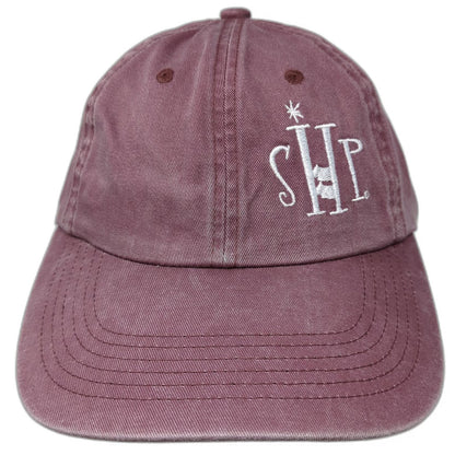 Port Authority Baseball Cap Red One Size Cotton SHP Monogram Star Adjustable Hat