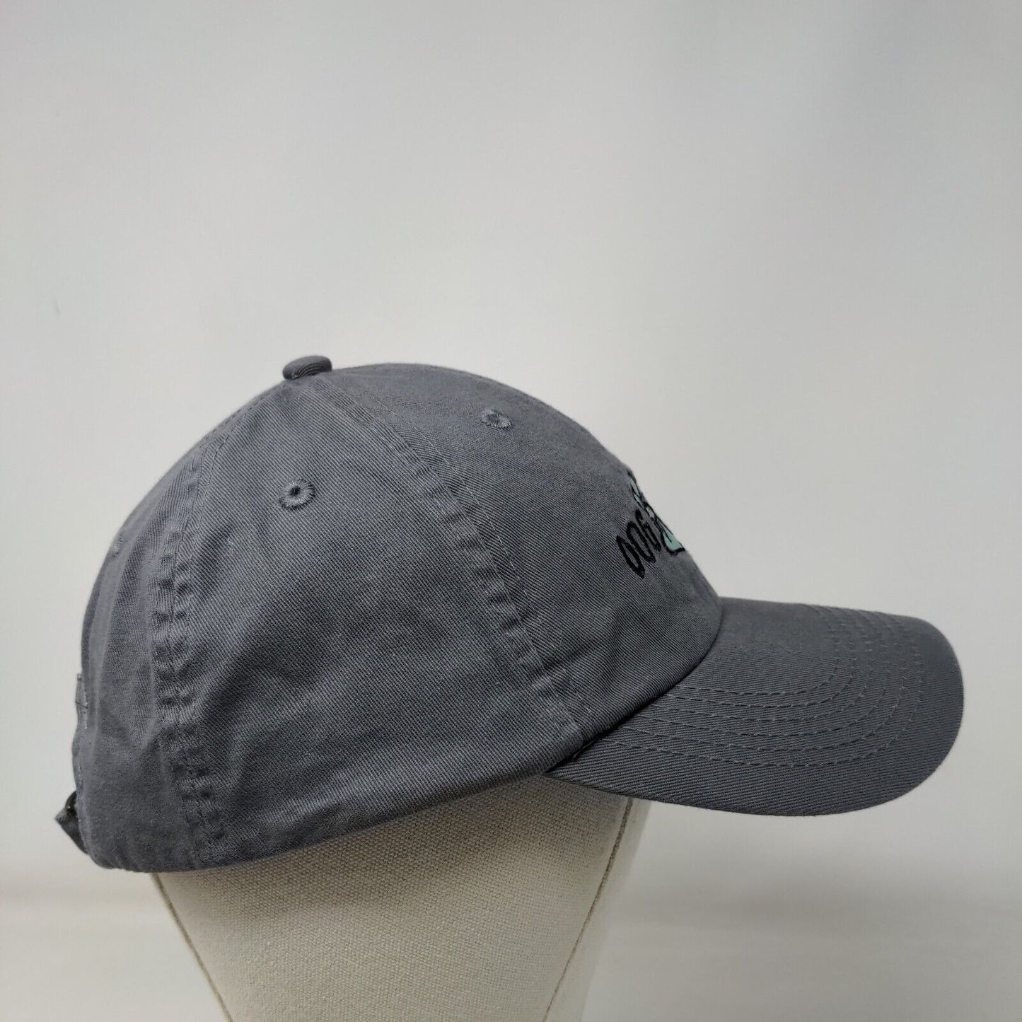 Dog Mom Slideback Hat Gray One Size Adjustable Embroidered Open Road