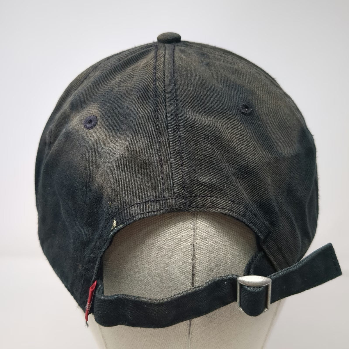 Levi's Baseball Cap Black One Size Red Patch Logo Hat Slideback Strap Cotton