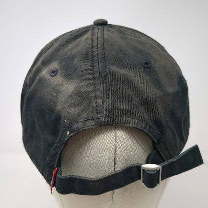 Levi's Baseball Cap Black One Size Red Patch Logo Hat Slideback Strap Cotton