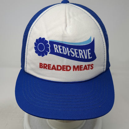 Young An Blue Redi-Serve Breaded Meats One Size Snapback Mesh Trucker Hat