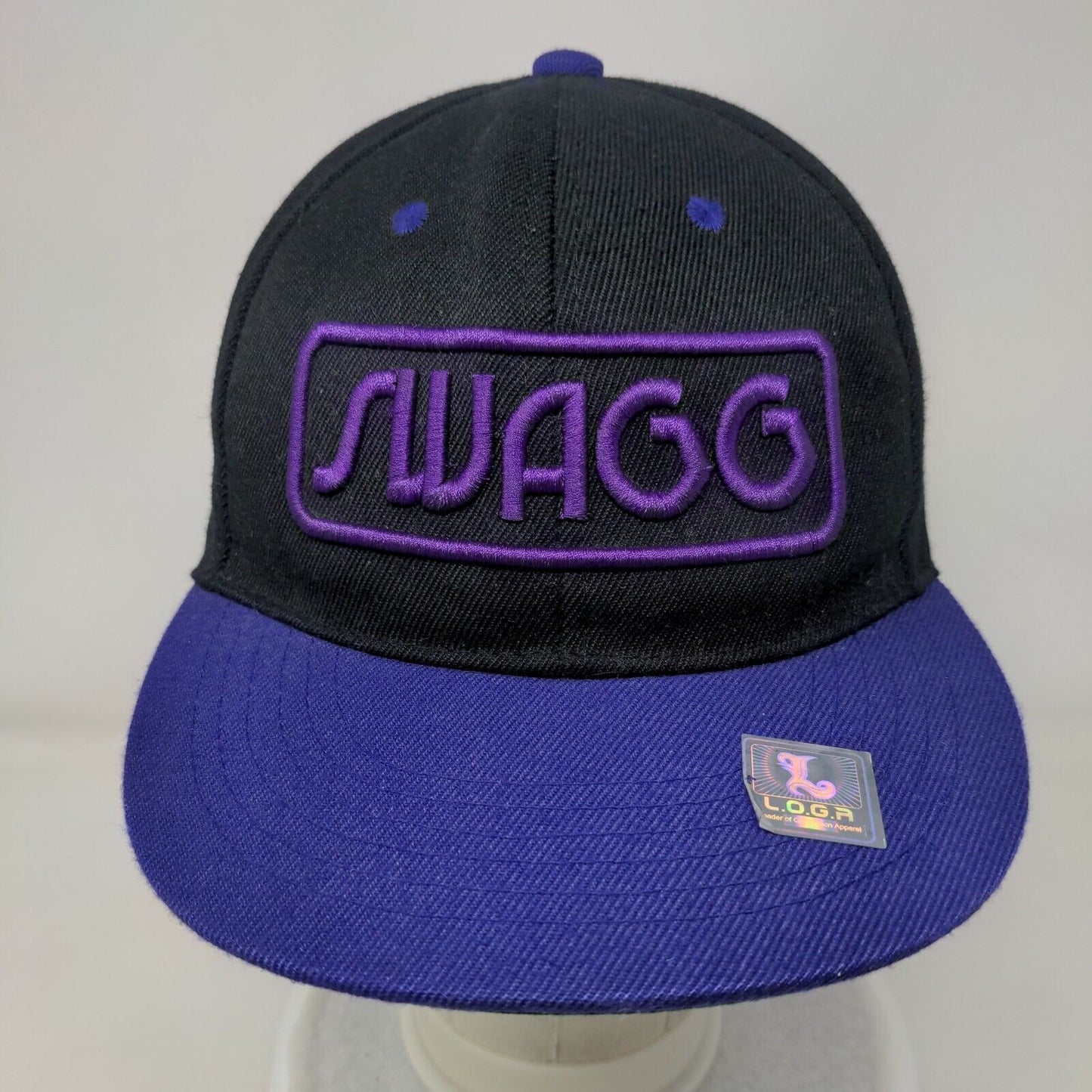 Swagg Snapback Hat Multi One Size Adjustable Embroidered Colorblock