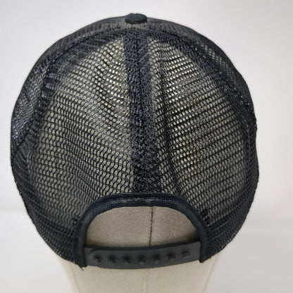 SKM Trucker Hat Black Green White One Size Magnaflux Snapback Mesh Made in USA