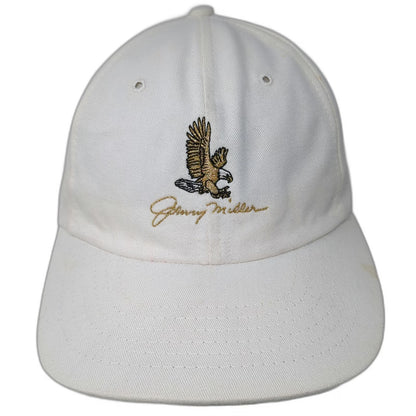 Texace Cap White OSFM Johnny Miller Eagle Signature Golf Hat Vintage Made In USA